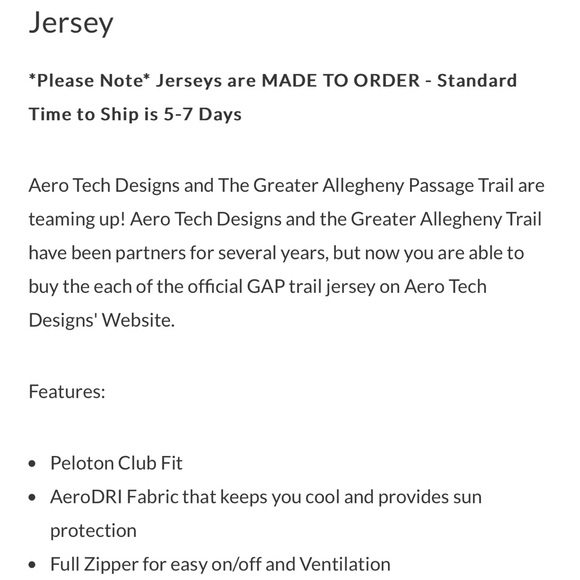 Gap Trail Dotted Peloton Jersey by Aero Tech Designs size medium - Picture 8 of 10